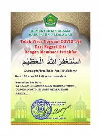 Kakan Kemenag Pelalawan H.M Rais M.Pdi : Gerakan Pelalawan Beristighfar, Berdo'a Tolak Wabah Pendemi