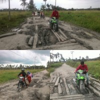 Begini Kondisi Jalan Keritang-Reteh, Pemda Inhil Jangan Tutup Mata