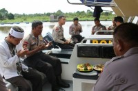 Gunakan Kapal Patroli Baru, Sat Polairud Polres Pelalawan Gelar Syukuran Dengan Masyarakat