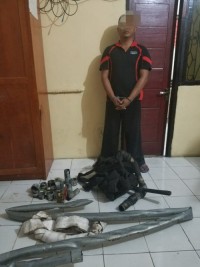 Pelaku Illegal Tapping, Diamankan Polsek Tapung Polres Kampar
