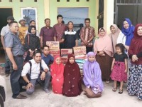 Rangkaian HPN 2017, PWI Dumai Salurkan Sembako ke Panti Asuhan