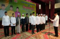 Bupati Wardan Kukuhkan Forum Silaturahmi dan Komunikasi Ulama Umara Inhil