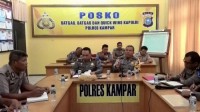 Tim Supervisi Operasi Lilin Siak 2015 Polda Riau Datangi Polres Kampar