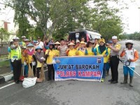 Polres Kampar Tetap Eksis Gelar Kegiatan Jum'at Barokah Walaupun Hari Libur