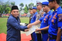 Plt. Bupati Labuhanbatu Bersama Ketua TP-PKK Hadiri HUT ke-73 Bhayangkara