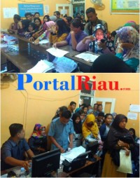 Desakan Dan Antrian di ruangan Capilduk Mandau