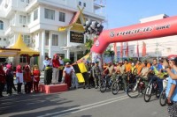Sempena HUT Rohil ke 17 Tahun, Ratusan Peserta Ramaikan Kegiatan Fun Bike