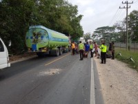 Tabrakan Dengan Truk,Pengendara Motor  Akhirnya Meninggal Dunia  