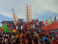 Tingkat Kunjungan Wisata RBT Meningkat, Dua Tiang Layar Tongkang Jatuh Kelaut