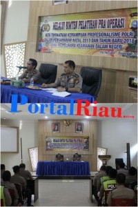  Wakapolres Pelalawan Pimpin Lat Pra Ops Lilin Siak 2017
