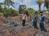 Kapolres Kampar Koordinir Anggota Atasi Kebakaran Lahan di Kawasan Stanum Bangkinang
