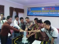 Polres Kampar Musnahkan Barang Bukti Setengah Kilogram Shabu