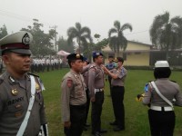 Polres Kampar Laksanakan Apel Gelar Pasukan Operasi Zebra Siak 2015