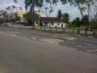 Rawan Terjadi Laka Lantas, Rusak Jalan Hangtuah Duri 