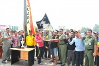 Kemeriahan Kemenangan Rombongan Pacu Jalur Asal Inhu