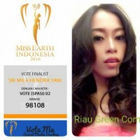 Putri Bengkalis Finalis Earth Indonesia 2016 Butuh Dukungan Poling Sms