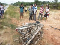 Lakalantas KM 05 Jl.Rangau, Korban P.Banjarnahor Tewas Ditempat