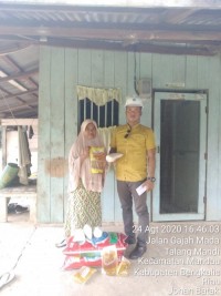 Lagi PT PCR Santuni Anak Yatim  Jalan Purnama Berupa  Sembako 