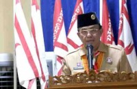 Bupati Wardan Buka Muscab XI DKC Kwarcab 04.02 Gerakan Pramuka Inhil