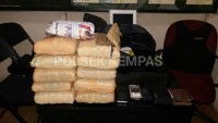 Dua Warga Tebing Tinggi, Sumut Ditangkap Beserta 10 Kilogram Ganja di Inhil