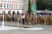 Pimpin Upacara Hari Perhubungan Nasional, Bupati Ungkapkan Kekesalannya Kepada Ratusan ASN