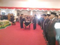 Plt Gubri Lantik 62 Pejabat Eselon III dan IV 