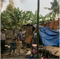 Desa Celawan Disapu Puting Beliung