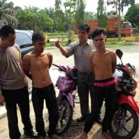 Polsek Tapung Hilir Amankan 2 Pelaku Curanmor