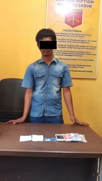 Saat Patroli Anggota Polsek Bangkinang Kota Tangkap Pelaku Judi Togel