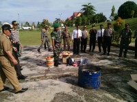 Koramil Kab.Pelalawan Laksanakan Kegiatan Apel Gelar Pasukan Ops Pam Rahmadniya Siak 2017