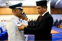 Bupati Suparman : Lantik 7 Kepala Desa, Jangan Tebang Pilih Memberikan Pelayanan