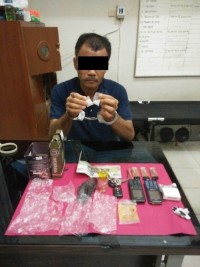 SatRes Narkoba Polres Kampar Tangkap seorang Bandar Shabu di Desa Penyasawan
