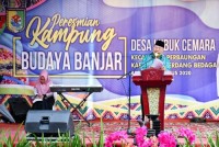 Bupati Sergai dan Walikota Banjarmasin Resmikan Kampung Budaya Banjar