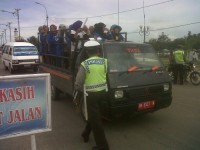 Satlantas Polres Rohul Gelar Operasi Rutin Cipta Kondisi