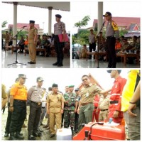 Darurat Penanggulangan Bencana Karhutla, Bupati Harris Pimpin Apel Siaga