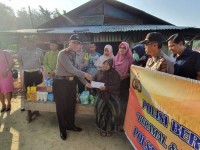 Penderita Kanker Payu Dara Dapat Bantuan Dari Polsek Mandau.