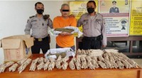 Polsek Kunto Darussalam,Berhasil tangkap Bandar Ganja Warga Desa Sp1 di Kota Baru
