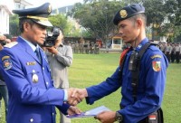 Wawako Pekanbaru Pimpin  Upacara HUT Damkar ke-97