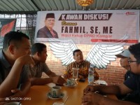 Perdana H.Fahmil Jadi Narasumber Kawan Diskusi, ICS Di Desa Koto Perambahan Jadi Lirikan