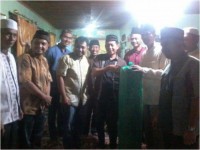 Danramil 06 Sungai Apit Berikan Bantuan Ke Mesjid Al-Mukmin Desa Rawa Mekar Jaya