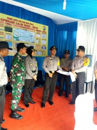 Berikan Rasa Aman, Kapolres Kampar Tinjau Pos Pengamanan Ops Lilin