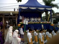 Ribuan Pelajar Meriahkan Muharam Dengan Menggelar Pawai Takruf