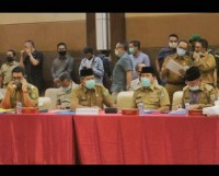 New Normal, Pasca Covid-19 Bupati Siak Ikut Hadir Rapat Koordinasi Pencegahan Karhutla
