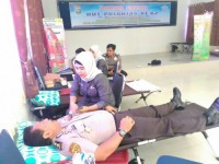 Peringati HUT Polantas ke-62 Tahun 2017, Polres Kampar Adakan Kegiatan Donor Dara