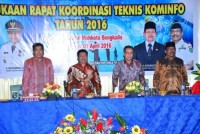 Bupati dan Wabup Hadiri Pembukaan Rakornis Kominfo 2016
