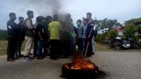 Mahasiswa Demo, Rektor UPP Terima Asipirasi,Polsek Rambah Hilir Amankan Situasi