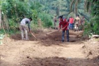Warga Kelurahan Padang Merbau Infaqkan lahannya untuk pembangunan jalan      