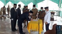 Bupati Pelalawan HM Harris Melantik 10 Nama Pejabat Administrator Pengawas Dan Fungsional