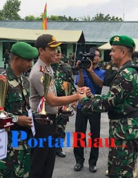 POLRES PELALAWAN MENDAPAT PIAGAM PENGHARGAAN DALAM HUT INFANTERI DI MAKOREM 031 WIRABIMA