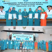 PKK Rohul Raih Juara Umum Jambore TP PKK Tingkat Provinsi Riau Tahun 2018
